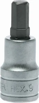 Produktbild von Sechskant-Steckschlüsseleinsatz mit 1/2"-Antrieb, 9 mm