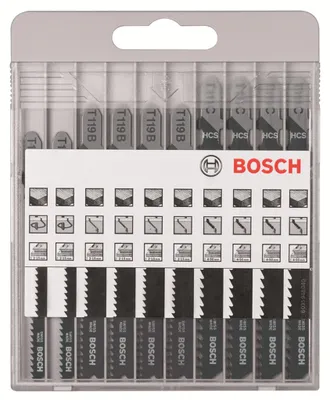 Zdjęcie produktu dla 10-częściowy zestaw brzeszczotów do wyrzynarki Basic for Wood