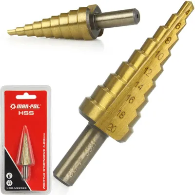 Obrázek produktu pro MAR-POL Stupňovitý vrták 4-20mm HSS M22326