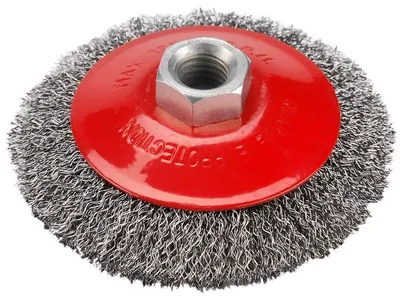 Produktbild von Kartáč miskový, O 100mm, vlnitý drát S 0,3mm, M14x2mm