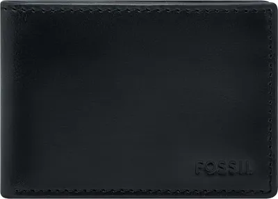 Produktbild von FOSSIL Kartenetui Derrick Front Pocket Wallet Black schwarz