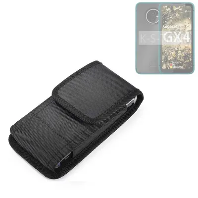 Produktbild von Holster Gürteltasche kompatibel mit Gigaset GX4 Holster Gürtel Tasche wasserabweisend Handy Hülle Schutz Hülle Outdoor schwarz K-S-Trade
