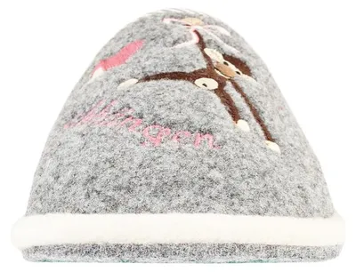 Produktbild von Einfach mal abhängen Filzpantoffel, Farbe:mausgrau, Größe:38/39