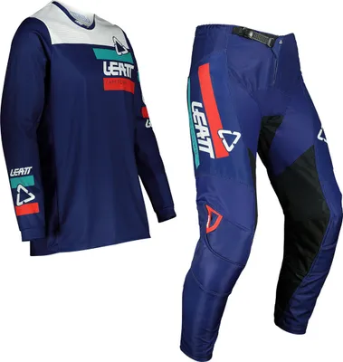 Produktbild von Leatt Moto 3.5 Ride Motocross Jersey und Hose Set Farbe: Blau, Grösse: XL