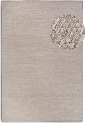 Produktbild von Elle Decoration Delhi Wollteppich Pradesh Linen Weiß