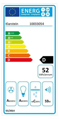 Zdjęcie produktu dla KlarsteinHigh Line, okap kuchenny sufitowy, 90 cm, 410 m³/h, 75 W, 3 prędkości, pilot zdalnego sterowania, kolor czarny