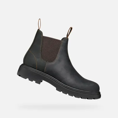 Image de Bottines noires pour homme Geox Spherica EC7, taille 43