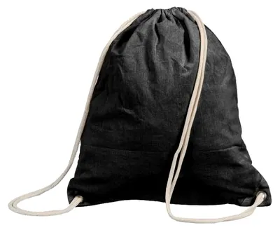Produktbild von Shugon Stafford Turnbeutel-Rucksack / Turnbeutel aus Baumwolle - 13 Liter FK820 (Einheitsgröße) (Schwarz)