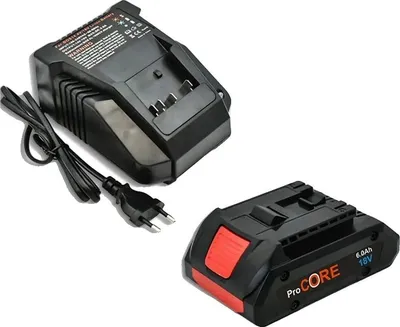 Produktbild von Ersatzbatterie, Lithium-Ionen, kompatibel mit Elektrowerkzeugen, 6.0AhX1 LadegerätX1, 18V-e
