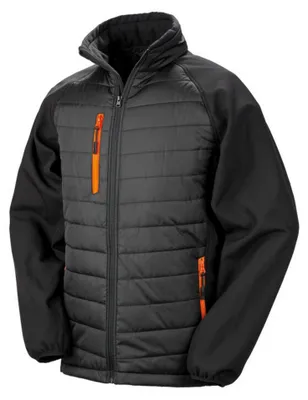 Produktbild von Result - "Compass" Softshelljacke für Damen FK1535 (3XL) (Schwarz/Orange)
