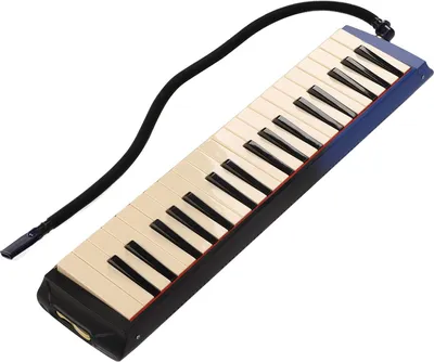 Obrázek produktu pro 37klávesová melodika, klavír, dvojité měkké trubky, 2 náustky, vzduchová klaviatura s kufříkem na přenášení