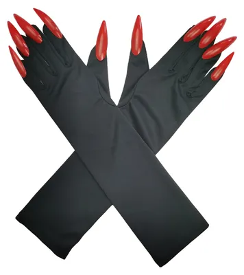 Produktbild von Halloween-Krallenhandschuhe für Damen mit langen Fingernägeln – Katzen- und Wolfs-Cosplay-Kostüm für Bühnenauftritte und Halloween-Partys