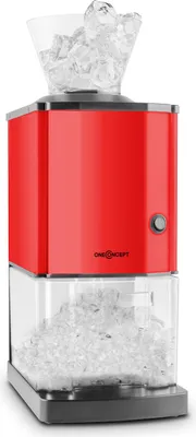 Produktbild von OneConcept Crushed Ice Maschine, Schneller Crushed Ice Maker mit Auffangschale, Eiscrusher Elektrisch mit 3,5L Fassungsvermögen, Tragbare Eiscrusher Maschine, Crushed Ice-Maschinen für 15kg/h