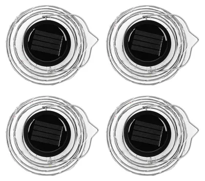 Produktbild von Solar Spirallichter zur Gartendekoration (4er-Pack)