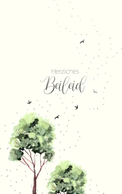 Produktbild von Trauer  Beileid  Kondolenz - Trauerkarte im Format 11,5 x 17