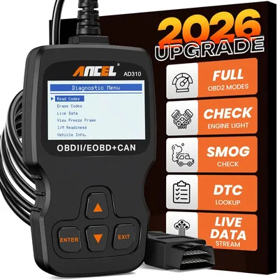 Obrázek produktu pro ANCEL AD310 Classic Enhanced Universal OBD II Scanner Car Engine Error Code Reader Can Diagnostic Scan Tool (černý)
