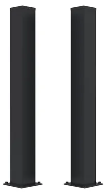 Produktbild von Set mit 2 CARMO Eisenpfosten 15x15cm H.145cm schwarz