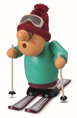 Produktbild von Skifahrer (15cm) Räuchermann von Müller Kleinkunst