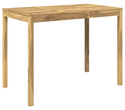 Obrázok produktu pre Biele záhradné stolíky, rozmer 141 x 80,5 x 105 cm, vyrobené z masívneho akáciového dreva