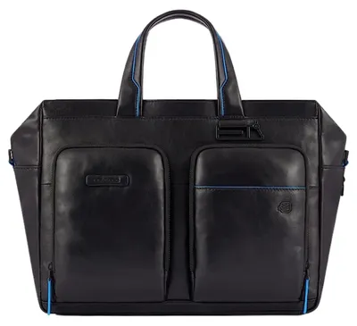Obrázok produktu pre PIQUADRO Blue Square Revamp Slim Computer Portfolio Briefcase Nero