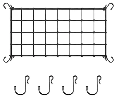 Obrázok produktu pre Sieťka na podporu rastlín, elastická, 120 x 60 cm, s 8 háčikmi, vhodná do záhrady a na balkón