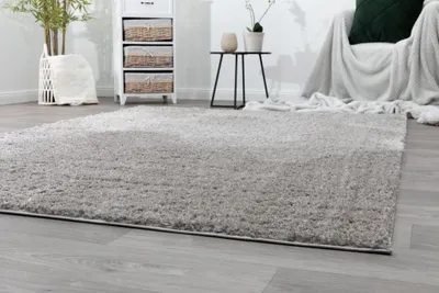 Produktbild von Steffensmeier Hochflor Teppich Kimo | Shaggy Langflor Teppich | Wohnzimmer, Schlafzimmer, Taupe, Größe: 120x170 cm
