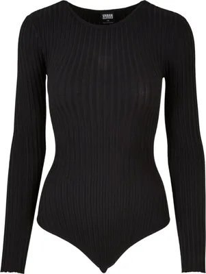 Produktbild von Urban Classics Ladies - Rib Knit Longsleeve Body - 5XL