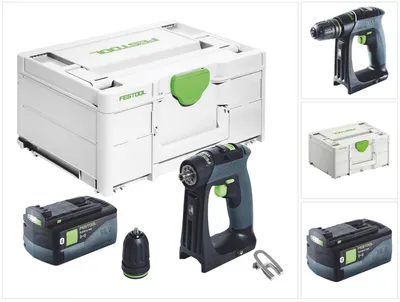 Zdjęcie produktu dla Akumulatorowa wiertarko-wkrętarka Festool CXS 18 18 V 40 Nm bezszczotkowa + 1x akumulator 5,0 Ah + ładowarka - bez ładowarki