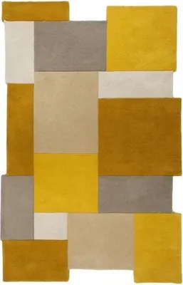 Produktbild von Flair Rugs Flair Rugs Collage Wollteppich 200 x 290 cm - Ocker