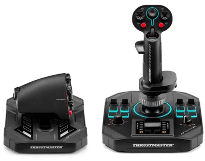 Produktbild von Thrustmaster Sol-R 4 HOTAS Schwarz USB Joystick + Motorsteuerungshebel Analog / Digital PC