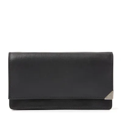 Produktbild von dR Amsterdam Leder Geldbörse Damen | Overslag-Geldbörse | Kartenhalter für Damen | RFID-Schutz Toronto - 15190 Black
