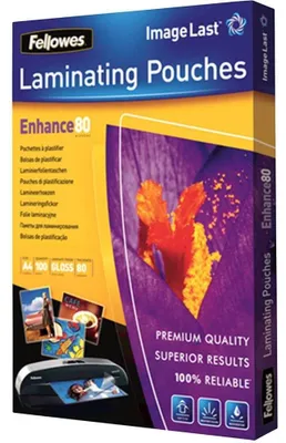 Produktbild von Laminierfolien Laminiertaschen DIN A4 - 80 mic - Glänzend - 100 Stück