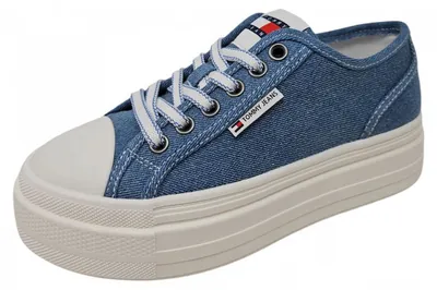 Immagine prodotto di Tommy Hilfiger TJW Foxing Flatform Scarpe in tela blu taglia 38