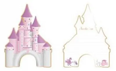 Immagine prodotto di Set di decorazioni per feste PartyPro con 8 inviti a tema principessa