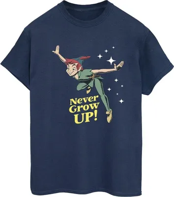 Produktbild von Disney - "Never Grow Up" T-Shirt für Damen BI42485 (3XL) (Marineblau)