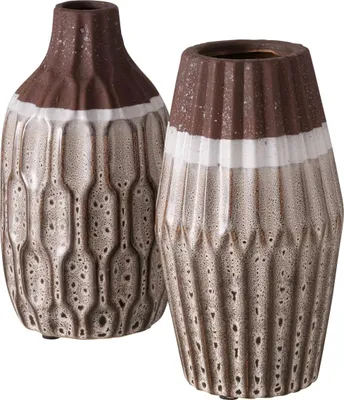 Produktbild von Vase Malia Set 2-teilig Keramik Braun