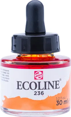 Produktbild von Talens - Ecoline Aquarell Flasche von 30 ml, hell orange