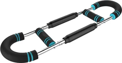 Produktbild von Twister-Armtrainer mit Schaumstoffgriff, verstellbare Trainingsstange mit Feder, Unterarm-Trizeps-Muskelstärker, Brust-Expander, tragbares Heimfitnessgerät