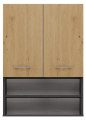 Obrázek produktu pro Skříňka nad pračku POLA MINI DK Antracit + dub artisan