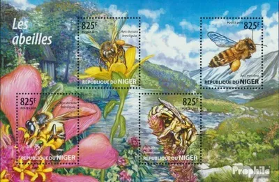 Produktbild von Briefmarken Niger 2015 Mi 3405-3408 Kleinbogen (kompl. Ausg.) postfrisch Bienen