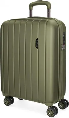 Immagine prodotto di MOVOM Wood Khaki, Valigia da viaggio a conchiglia, 55x40x20cm, 38L, 531916A (piccola)