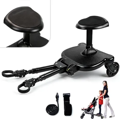 Imagen del producto de Plataforma para cochecito con asiento, compatible con el 99% de los cochecitos, color , accesorio para cochecito
