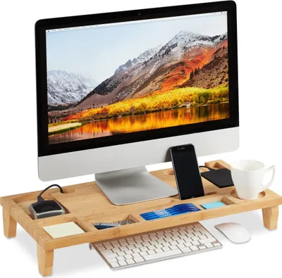Monitorerhöhung Für 2 Monitore | Monitorständer | BBF04-N