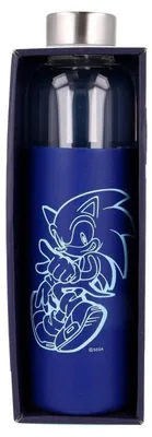 Produktbild von Sonic The Hedgehog Silikonglasflasche, 585 ml Fassungsvermögen
