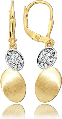 Produktbild von Balia Damen Gold 333 weiß, gold Ohrschmuck D2BGO0048GW