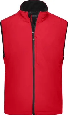 Produktbild von Men's Softshell Vest Trendige Weste aus Softshell red, Gr. XXL