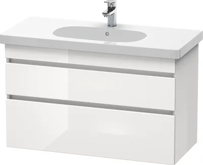 Produktbild von Waschtischunterbau DURASTYLE 453x1000x610mm weiß hochglanz/weiß matt weiß hochglanz/weiß matt