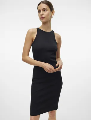 Produktbild von VERO MODA Kurzes Kleid Rundhals Ärmellos Figurbetonend Größe: L