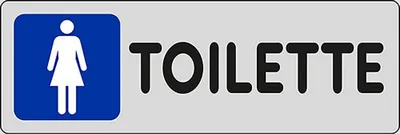 Immagine prodotto di Adesivo START donne toilette negozi uffici luoghi pubblici 15CM x 5CM