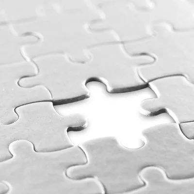 Produktbild von Puzzle weiß individuell gestalten und bemalen - 63 Teile, 180 x 130 mm - leeres Puzzle mit glänzender Oberfläche